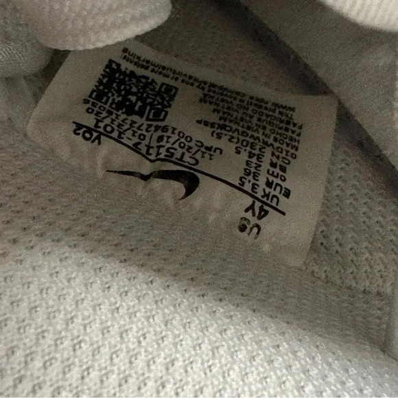 Nike Air Force 1 Low React Triple White Sneakers size 4Y custom design womens 6 - Picture 12 of 13